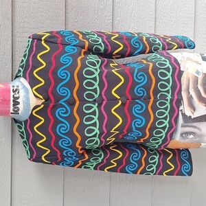 Vintage bric a brac colorful squiggle blazer